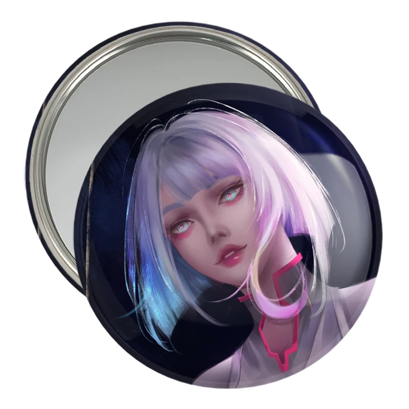 آینه جیبی خندالو مدل لوسی انیمه سایبرپانک کد 23969