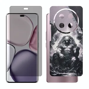 Glass Together model privacy screen protector suitable for Honor X9c mobile phone with back cover sticker