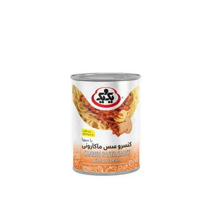 کنسرو سس مایه ماکارونی با سویا و قارچ یک و یک - 415 گرم