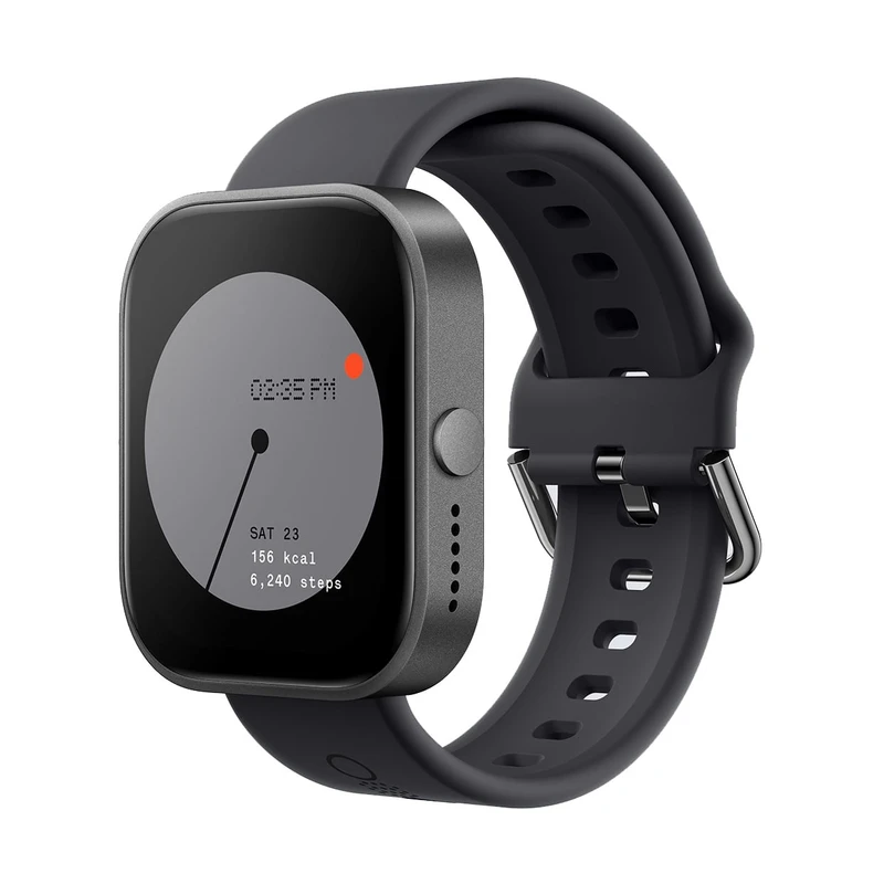 ساعت هوشمند ناتینگ مدل APY LIMITED PORO WATCH  دارای قابلیت های کنترل موسیقی، شمارنده ضربان قلب، گام شمار، قابلیت مکالمه از طریق بلوتوث، پشتیبانی از زبان فارسی، بند سیلیکون