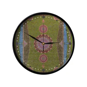 ساعت دیواری مدوپد طرح فرش قم ترنجی مدل C-Ghom051