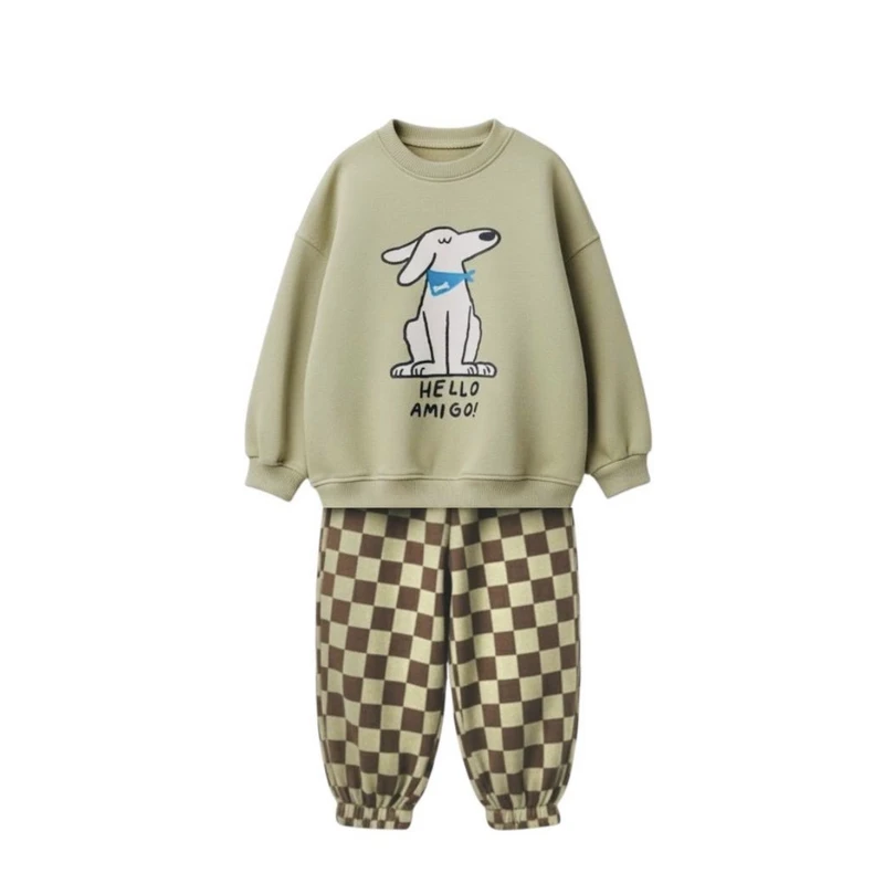 ست سویشرت و شلوار راحتی پسرانه مدل آمیگو