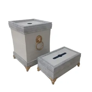  ست سطل و جای دستمال کاغذی کد 118