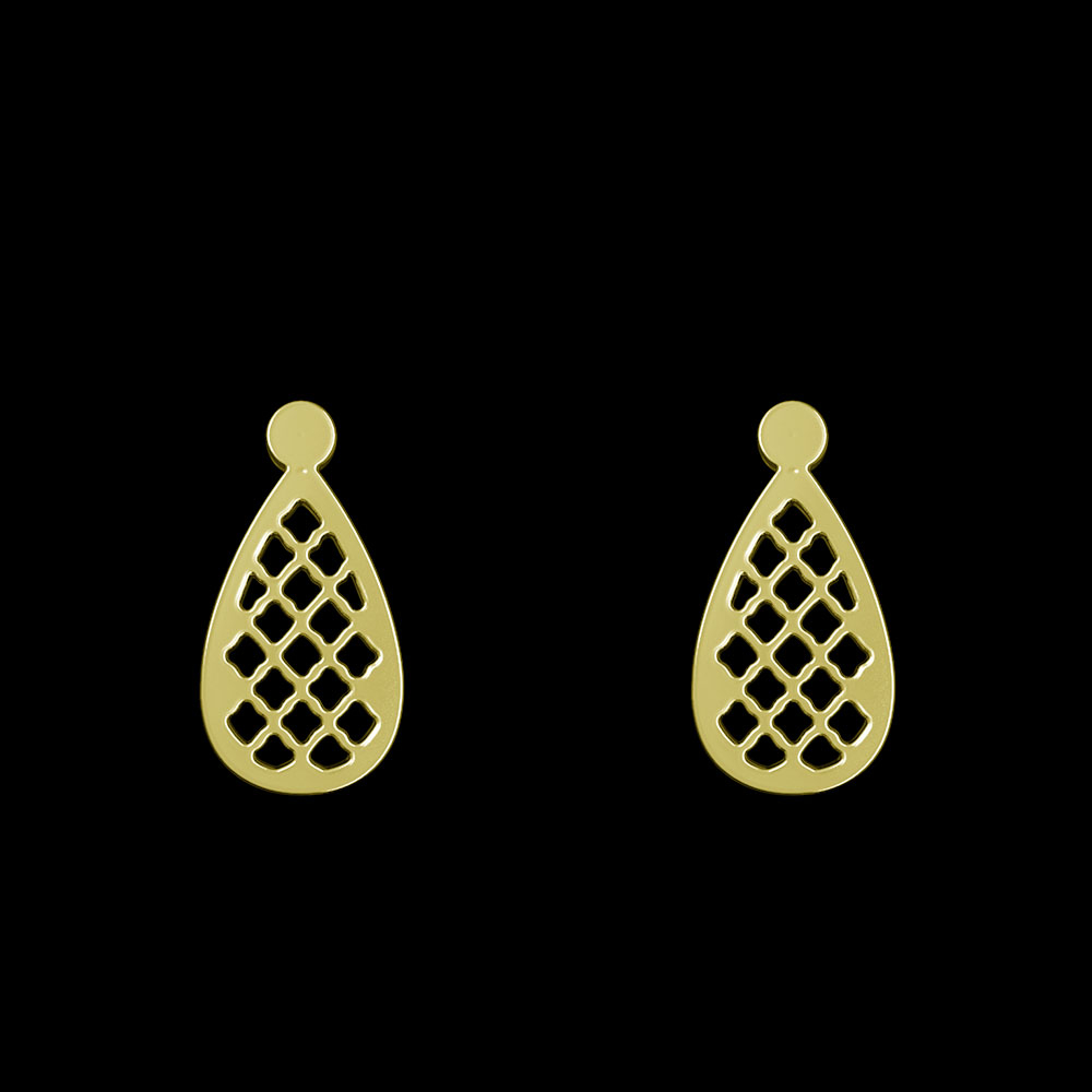 گوشواره طلا 18 عیار زنانه مدوپد مدل اشک کد GA1-12232