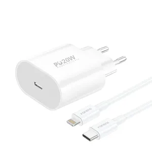 شارژر دیواری 20 وات فوننگ مدل IPHONE 13 EU به همراه کابل لایتنینگ
