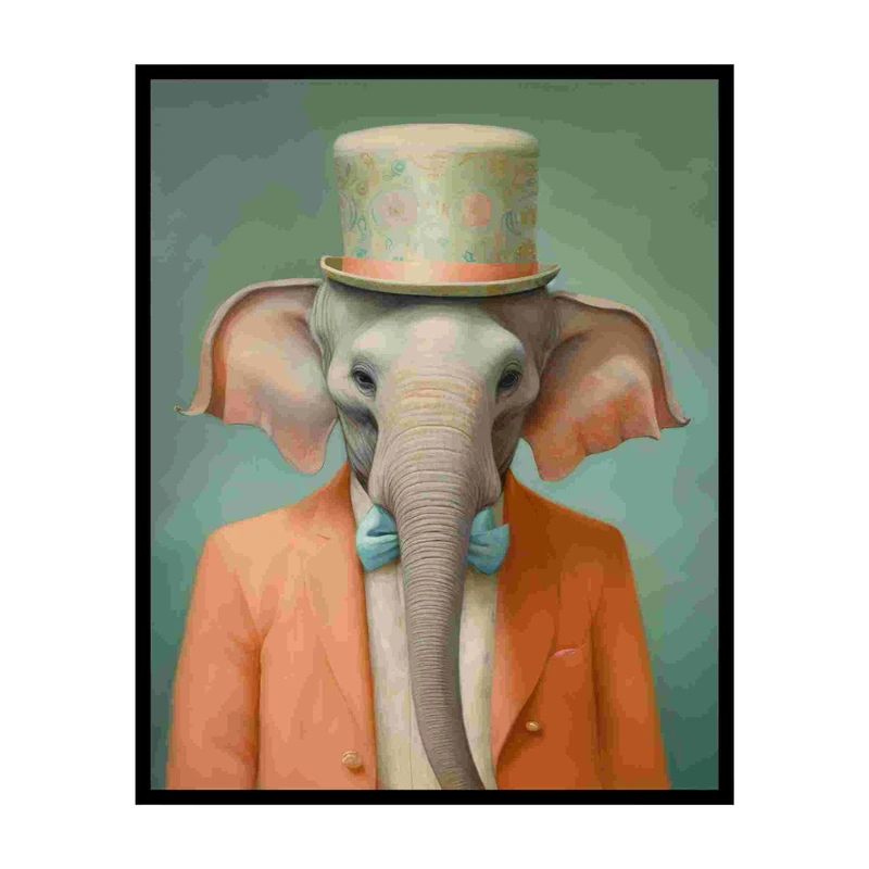 پوستر مدل فیل هنر کلاه بالا