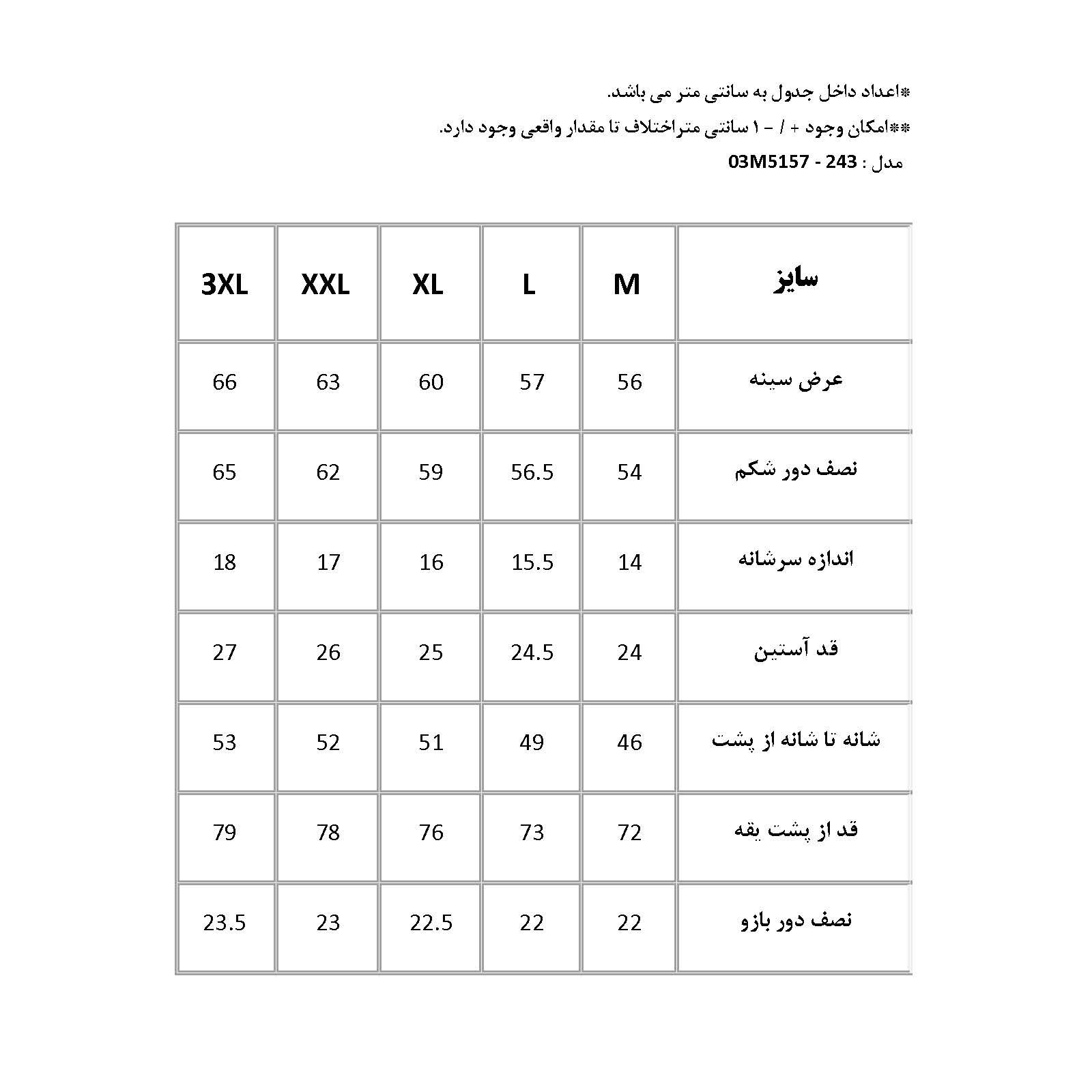 تی شرت آستین کوتاه مردانه پاتن جامه مدل 131621030245846 -  - 9