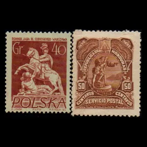 تمبر یادگاری مدل خارجی مجموعه 2 عددی 