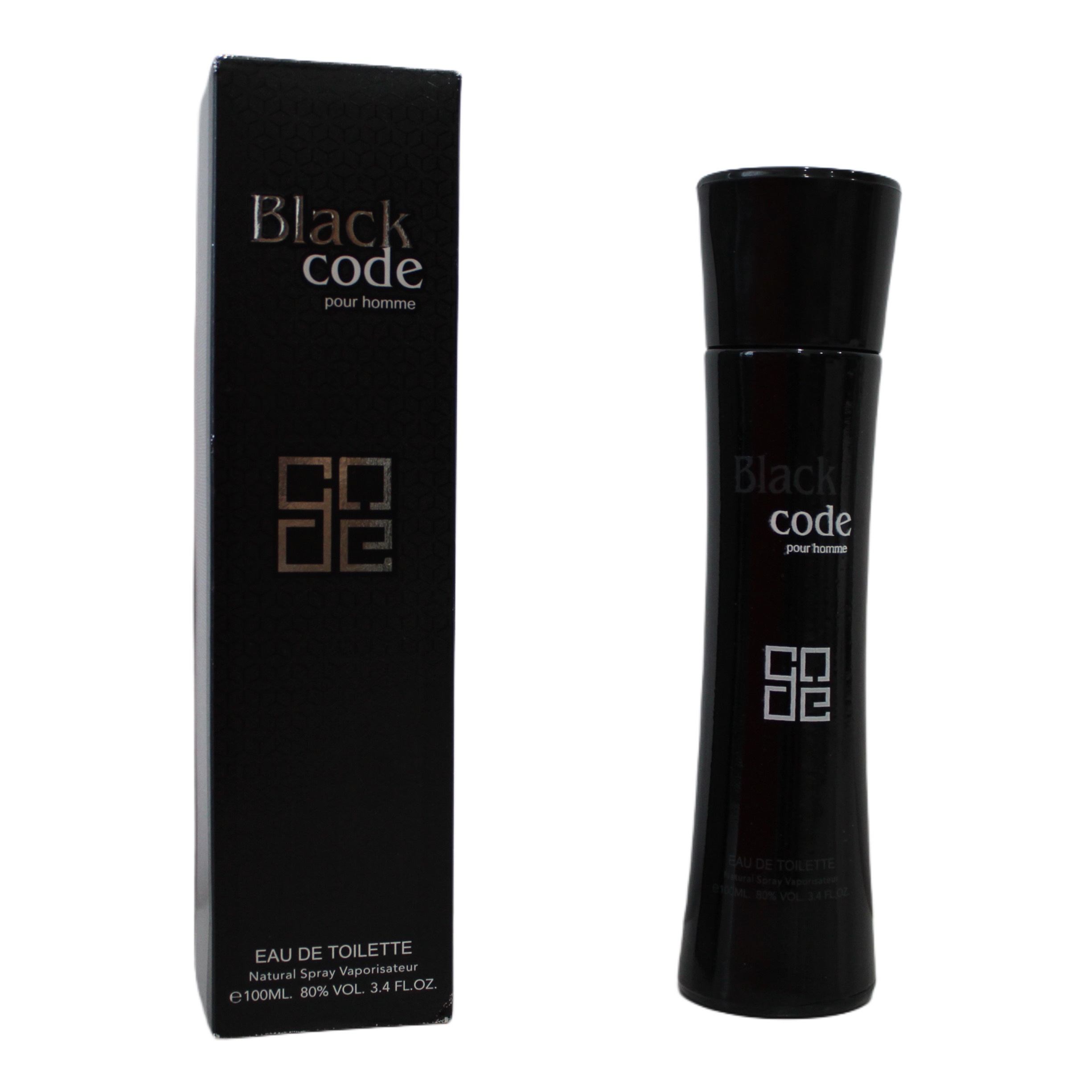 ادو تویلت مردانه لطافه مدل BLACK CODE با رایحه گرم حجم 100 میلی لیتر