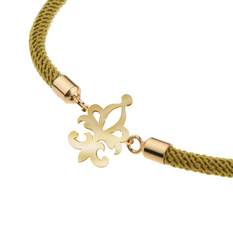 دستبند طلا 18 عیار زنانه مدوپد مدل اسلیمی کد D14-10597