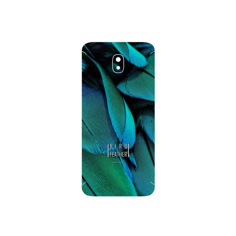 برچسب پوششی ماهوت مدل Green Feather مناسب برای گوشی موبایل سامسونگ Galaxy J5 Pro