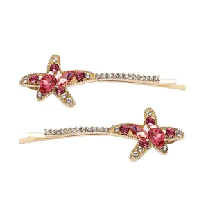 گیره مو زنانه مدل انبری ستاره دریایی بسته 2 عددی