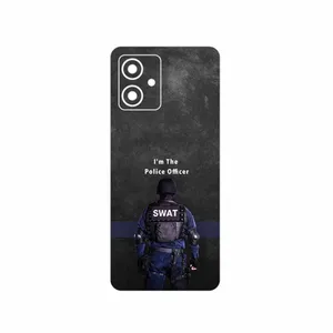 MAHOOT Police Officer Cover Sticker for Motorola Moto G54