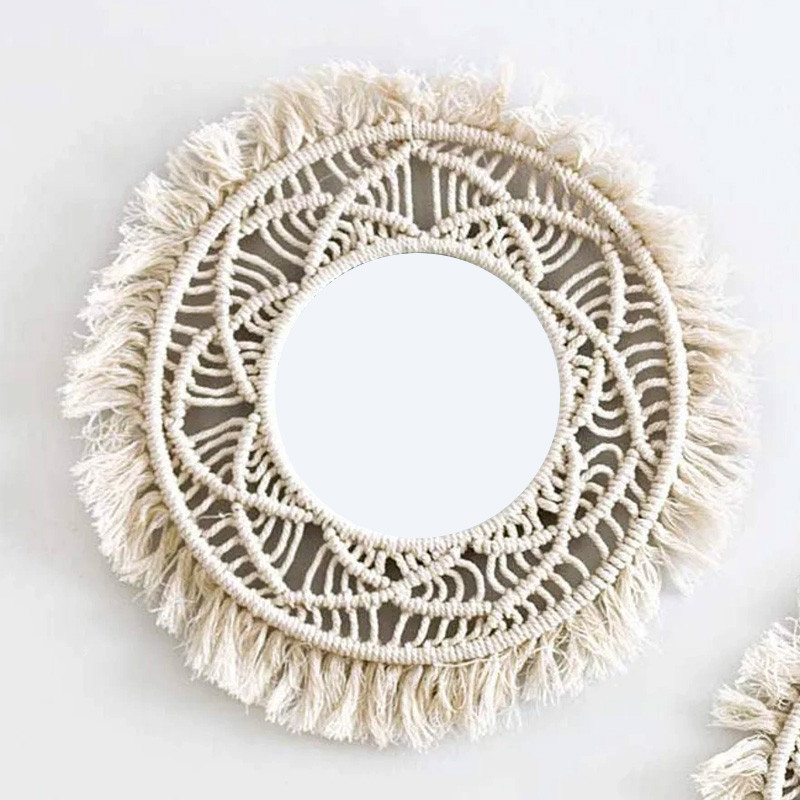 قاب آینه بافتنی هنریسان مدل سان