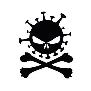 برچسب بدنه خودرو شیپرس طرح اسکلت کد Ss004M