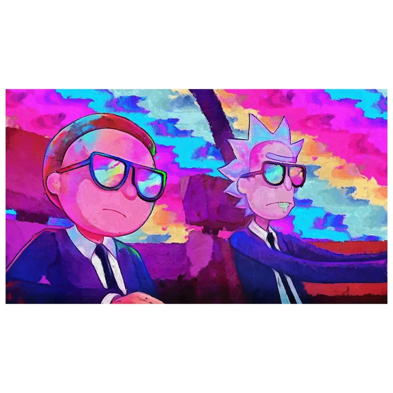 تابلو شاسی مدل rick and morty ریک و مورتی کد 14