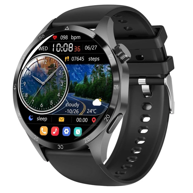 ساعت هوشمند 1.6inch مدل GT4 ProPlus با بند سیلیکونی