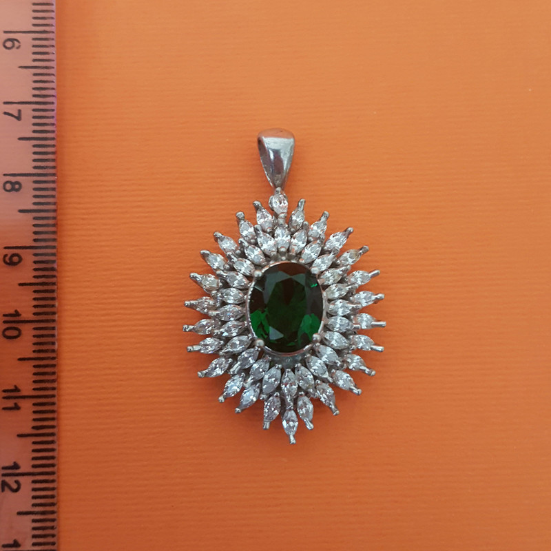 آویز گردنبند نقره زنانه مدل AMT_M059