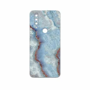 MAHOOT Blue Ocean Marble Cover Sticker for Motorola One Action
