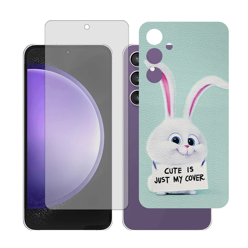 محافظ صفحه نمایش مات گلس مدل Together مناسب برای گوشی موبایل سامسونگ Galaxy S23 FE به همراه برچسب پوششی پشت گوشی  