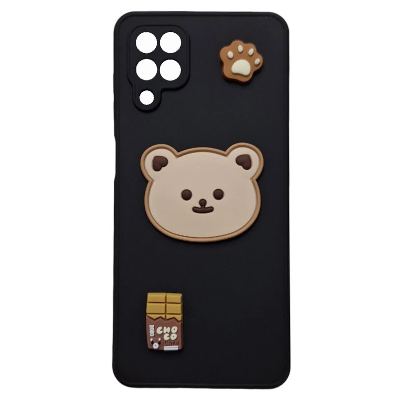 کاور طرح عروسک خرسی مدل A22 مناسب برای گوشی موبایل سامسونگ Galaxy A22 4G