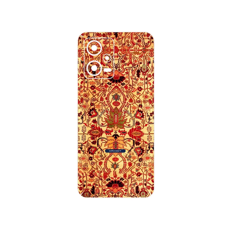 برچسب پوششی ماهوت مدل Persian_Carpet_Yellow مناسب برای گوشی موبایل شیائومی Redmi Note 12 5G