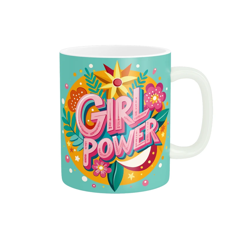 ماگ پادآفرین طرح قدرت دخترانه girl power کد 1876
