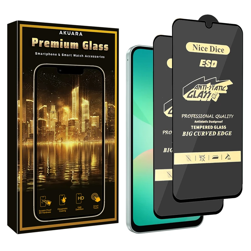 محافظ صفحه نمایش آکوآرا مدل Premium Antis2 Nice مناسب برای گوشی موبایل شیائومی Poco C71 بسته دو عددی