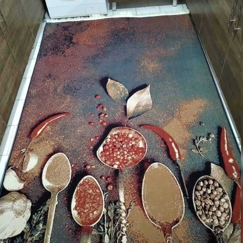 گلیم ماشینی مدل آشپزخانه سايه