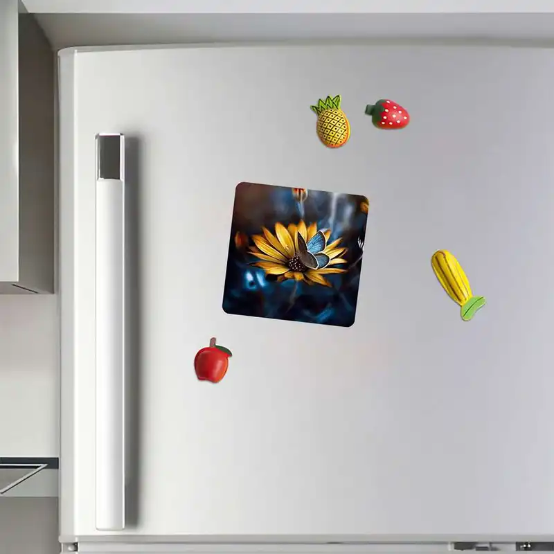 مگنت طرح گل و پروانه مدل mg10190