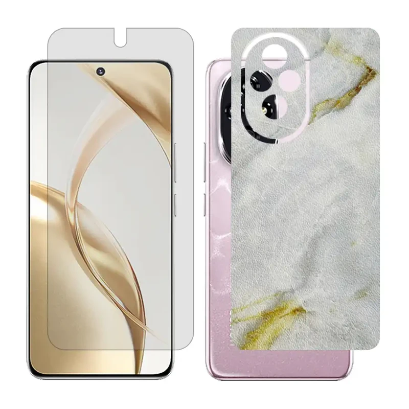 محافظ صفحه نمایش گلس مدل Together مناسب برای گوشی موبایل آنر 200 به همراه برچسب پوششی پشت گوشی