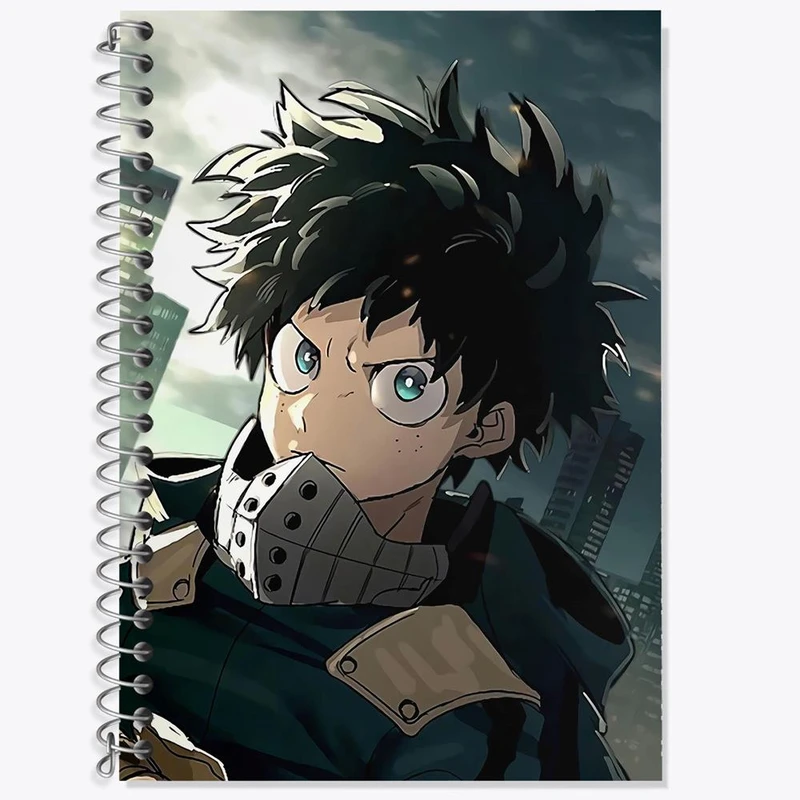 دفتر زبان 50 برگ خندالو مدل سه خط طرح میدوریا انیمه آکادمی قهرمان من کد 11593