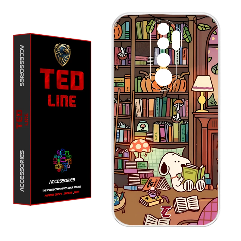 کاور تدلاین طرح اسنوپی کد 1218 مناسب برای گوشی موبایل شیائومی Redmi Note 8 Pro