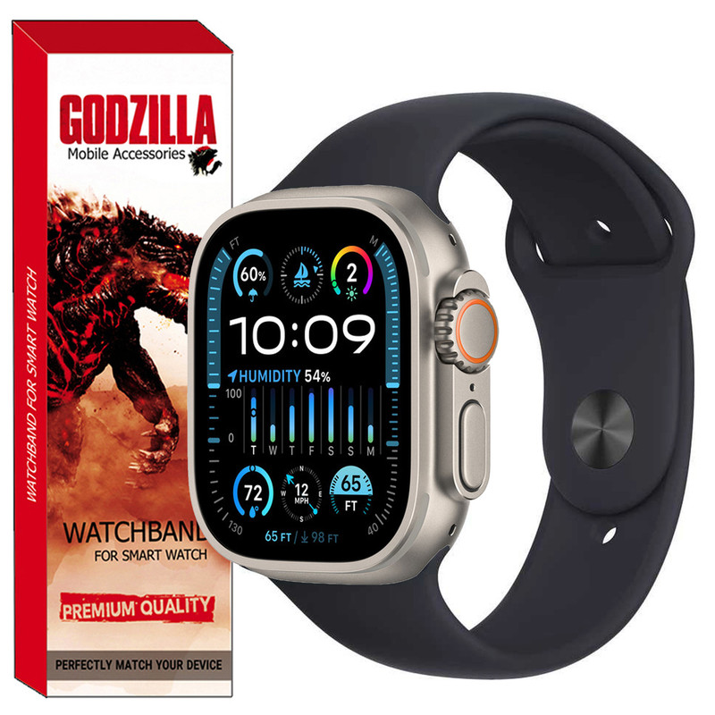 بند گودزیلا مدل SILICONE مناسب برای اپل واچ Ultra 49mm