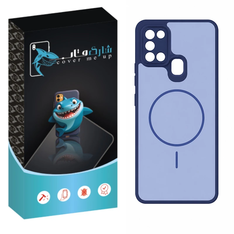 کاور شارک قاب مدل بیسیک مناسب برای گوشی موبایل سامسونگ Galaxy A21s