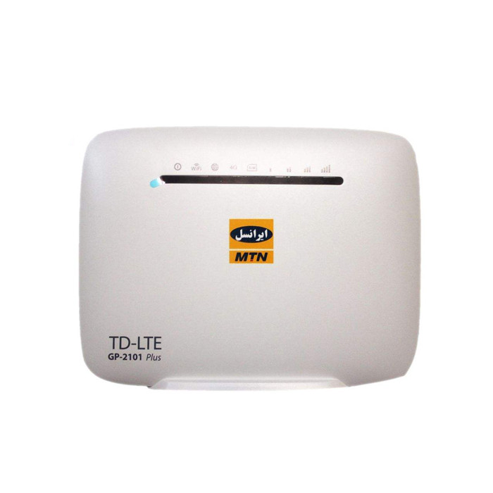 مودم TD-LTE ایرانسل مدل GP-2101 Plus به همراه 24 گیگابایت اینترنت سه ماهه و 120 گیگابایت اینترنت 6 ماهه و 2 عدد سیم کارت دائمی طلایی