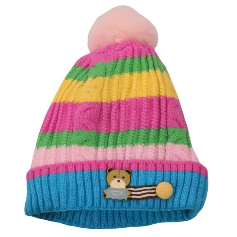 کلاه بافتنی بچگانه مدل خرس کوچولو