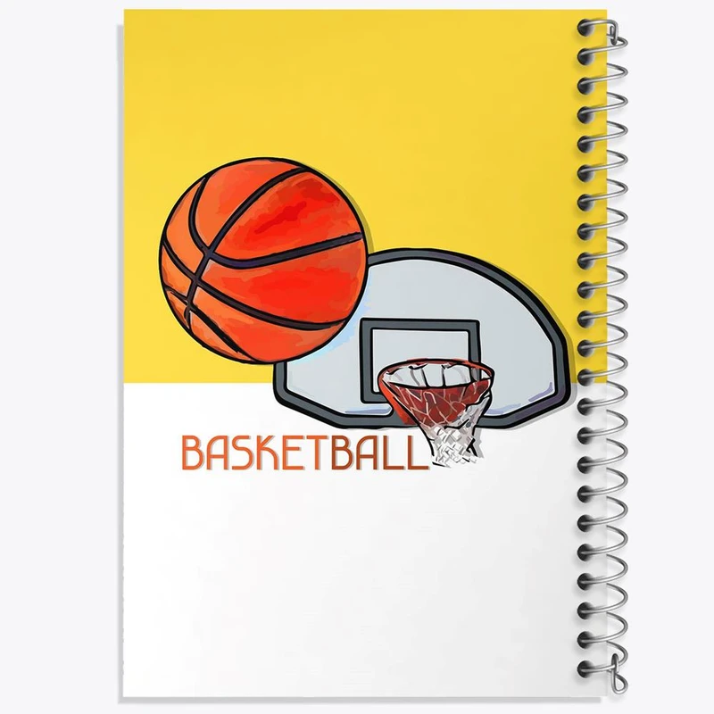 دفتر ژورنال نویسی 50 برگ خندالو مدل نقطه ای طرح بسکتبال Basketball کد 26474