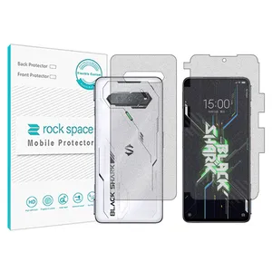 Matte Rockspace HyMTT screen protector suitable for the Xiaomi Black Shark 4S Pro mobile phone along with the back of the phone