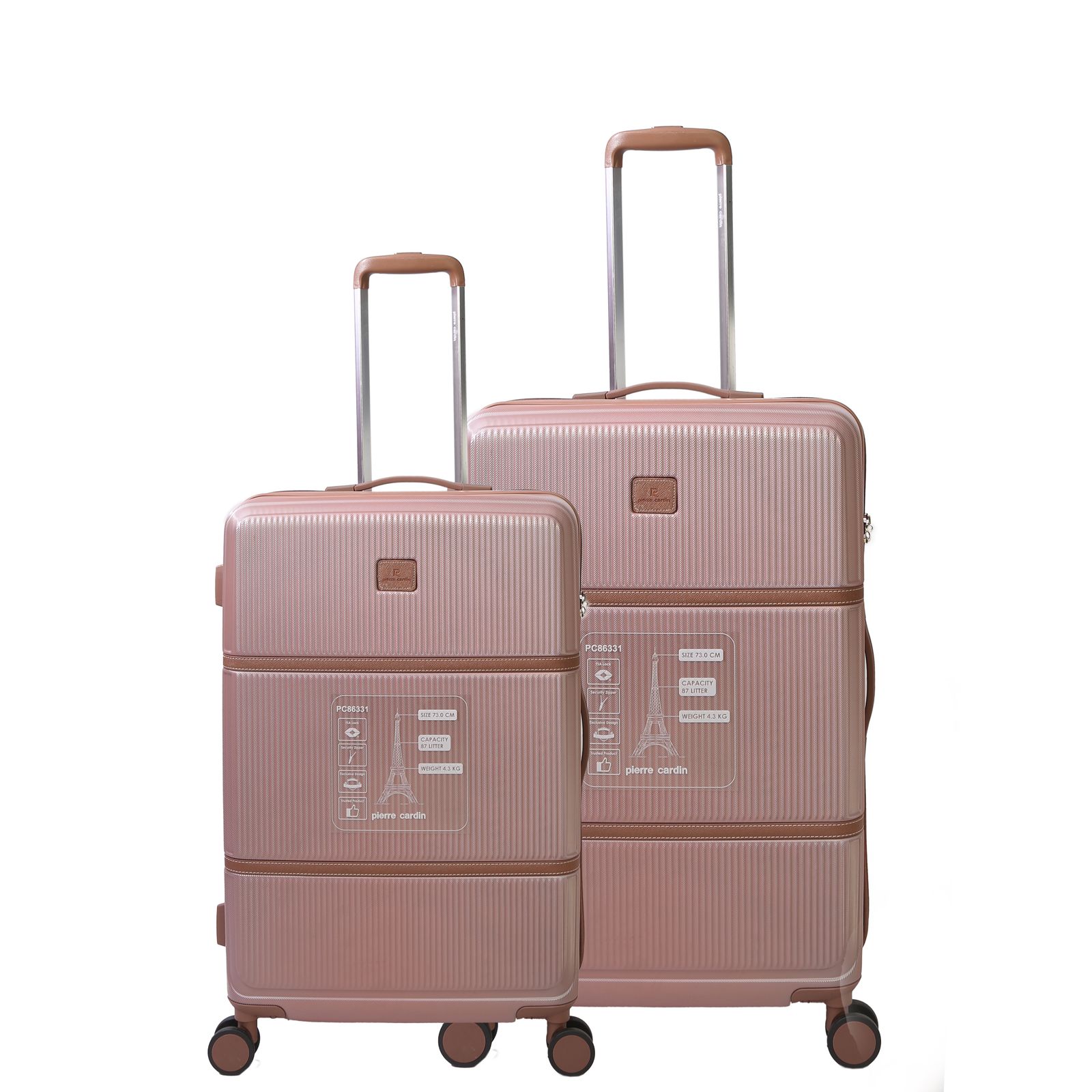 مجموعه دو عددی چمدان پیر کاردین مدل Upright -  - 2