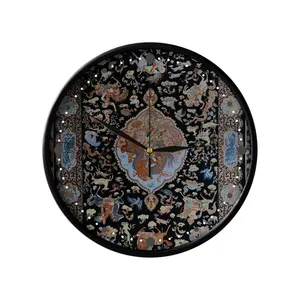 ساعت دیواری مدوپد طرح فرش قم شکارگاه عکسی مدل C-Ghom026