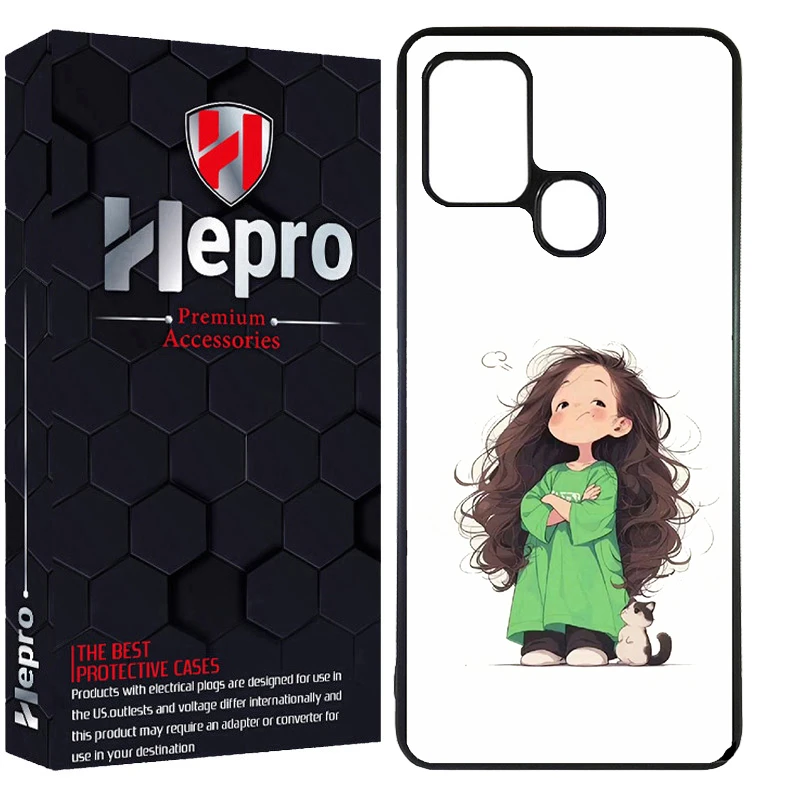 کاور هپرو طرح دخترانه کد Dimo-856 مناسب برای گوشی موبایل سامسونگ Galaxy A21S
