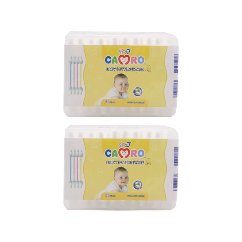 گوش پاک کن کودک کمرو مدل 110 دو بسته 60 عددی