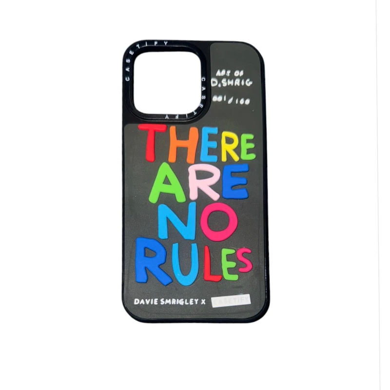 کاور طرح  THERE ARE NO RULES کد 8115 مناسب برای گوشی موبایل اپل Iphone 13 pro