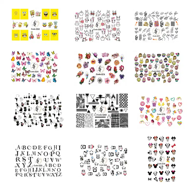 لنز ناخن رویاسنتر مدل M3 مجموعه 12 عددی