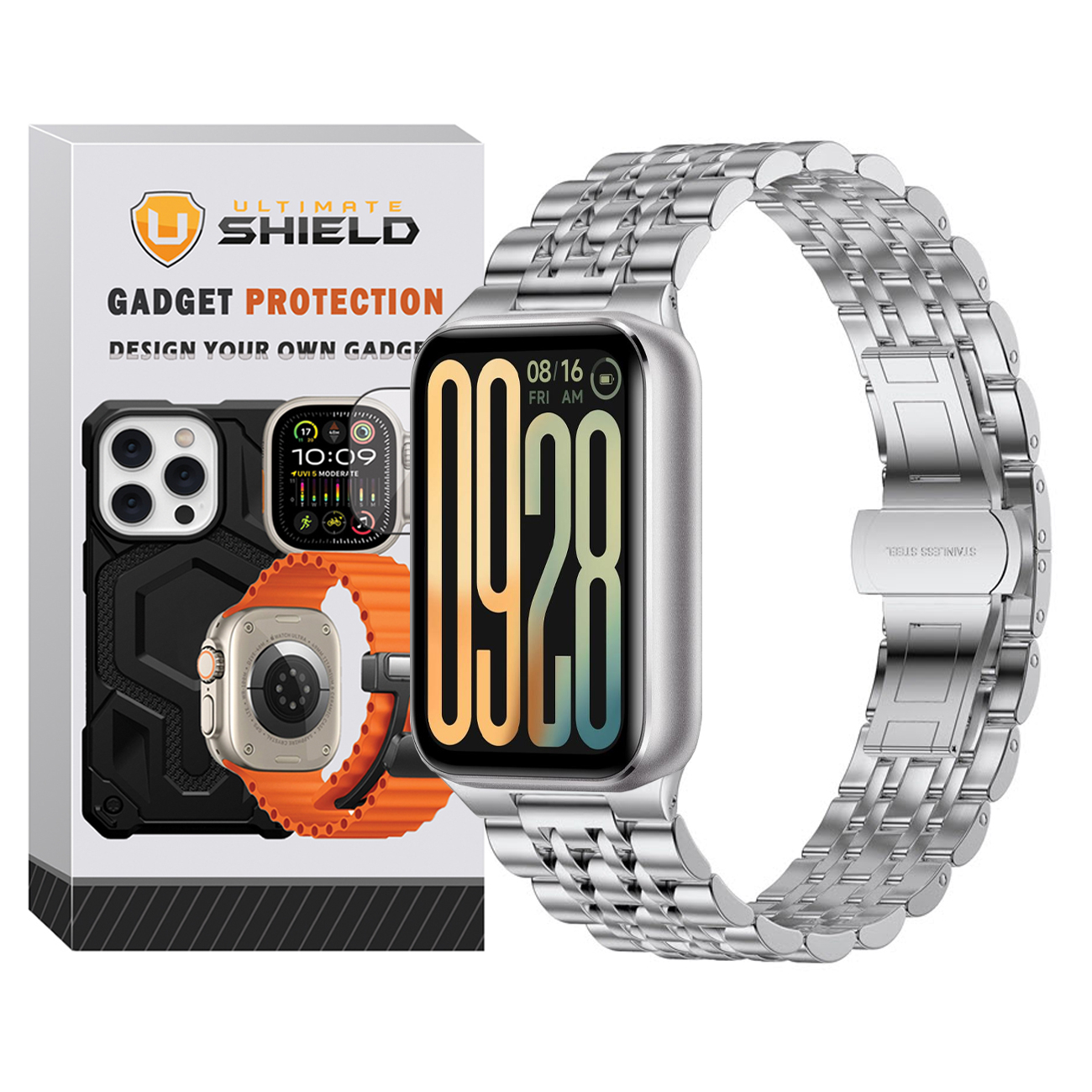 بند آلتیمیت شیلد مدل 7Row SPC مناسب برای ساعت هوشمند شیائومی Mi Band 8 Pro 30mm