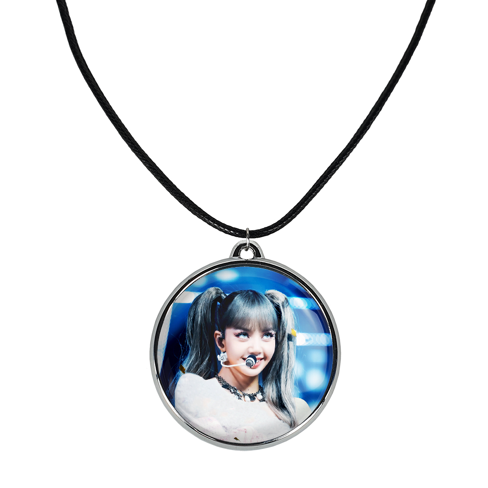 گردنبند خندالو مدل لیسا بلک پینک کد 1430714300