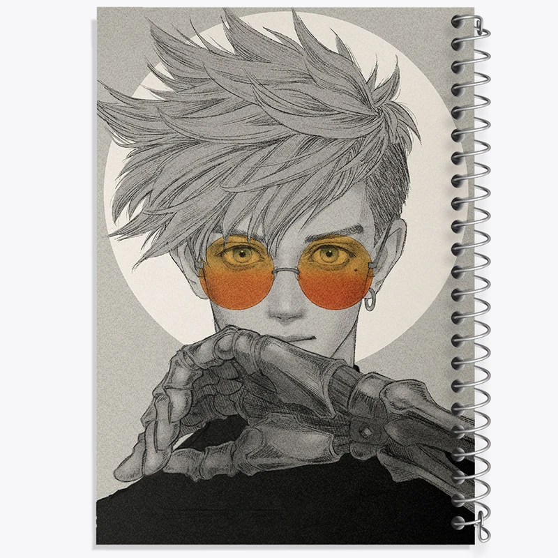 دفتر نت موسیقی 50 برگ خندالو مدل وش انیمه تریگان (Trigun) کد 36206