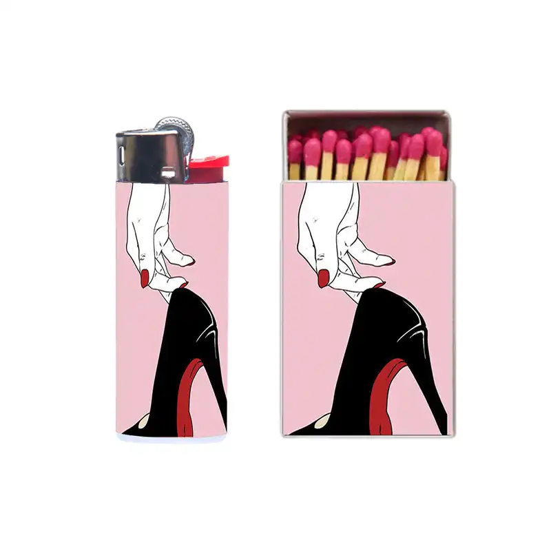 فندک  مدل دختر کد 470 به همراه کبریت