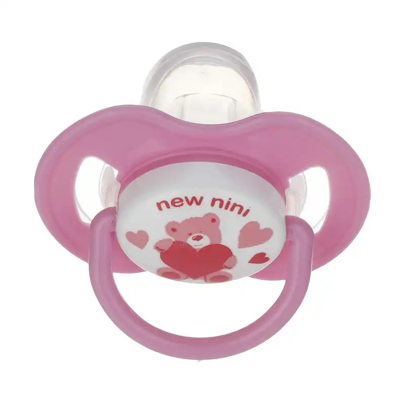 پستانک ارتودنسی نیو نی نی مدل پروانه ای طرح خرس کد 7022